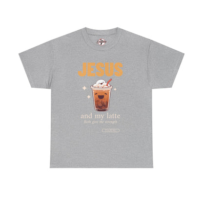 “Jesus and My Latte” Faith & Coffee Unisex Graphic Tee