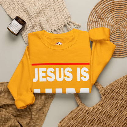 "Jesus Is Him" Inspirational Crewneck Sweatshirt