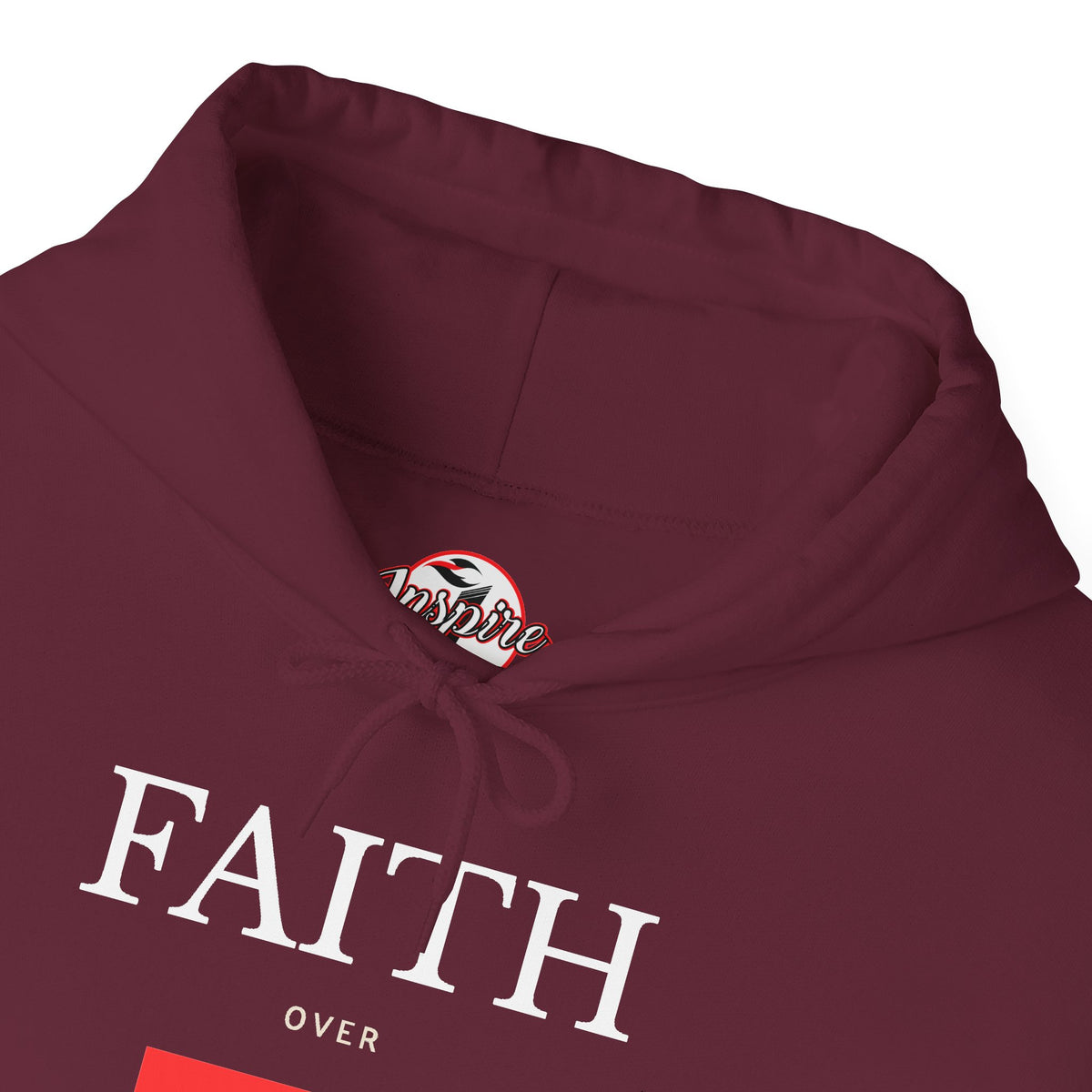"Faith Over Fear" Inspirational Pullover Hoodie