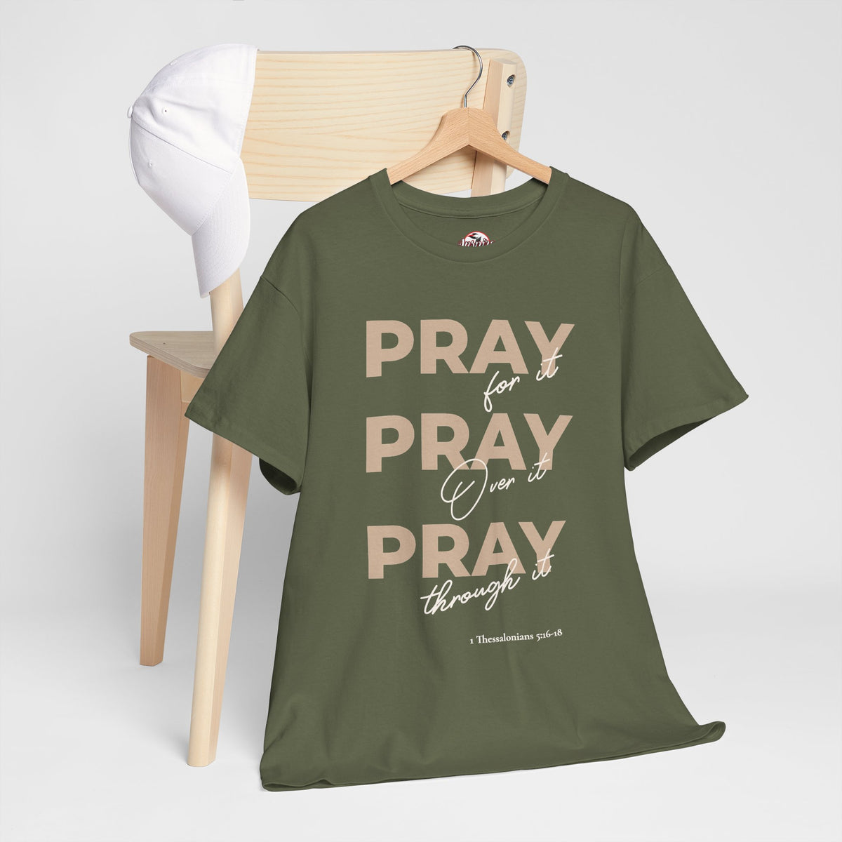 "Pray for it, Pray over it, Pray through it" Motivational Graphic T-Shirt