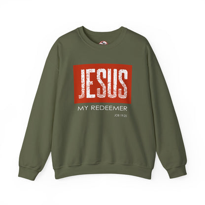 "Jesus My Redeemer" Inspirational Crewneck Sweatshirt