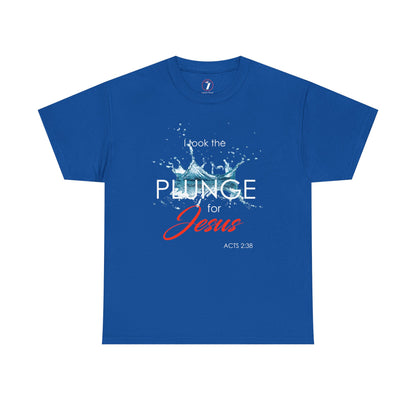 Plunge for Jesus Unisex Heavy Cotton Tee - Faith-Inspired Graphic Shirt