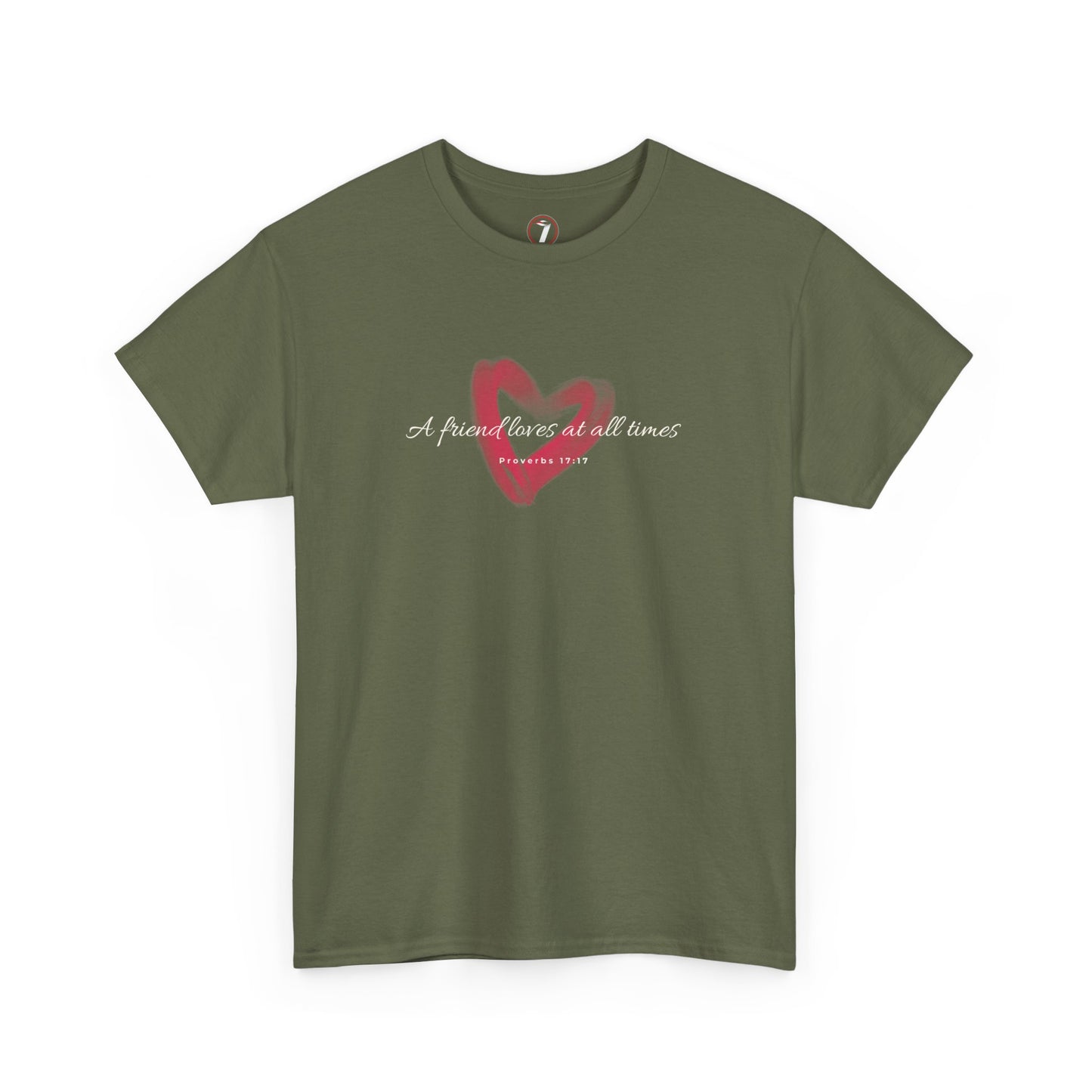 A Friend Loves at All Times Unisex Heavy Cotton Tee