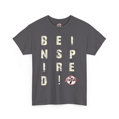 "Be Inspired" Motivational Vertical Graphic T-Shirt