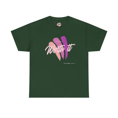 "Totally Worth It" Women's Motivational Graphic T‑Shirt