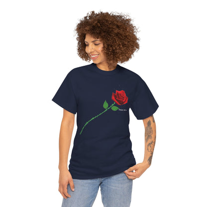 "Fearfully and Wonderfully Made" Rose Affirmative Graphic T-Shirt