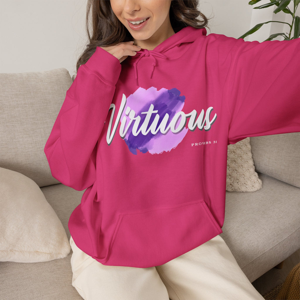 "Virtuous" Affirmation Pullover Hoodie