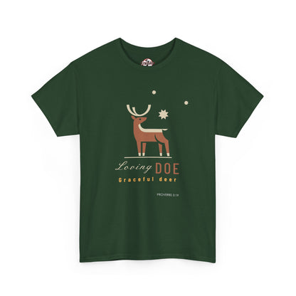 "Loving Doe Graceful Deer" Women's Inspirational Graphic T-Shirt