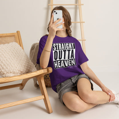 Straight Outta Heaven Unisex Inspirational Graphic T-Shirt