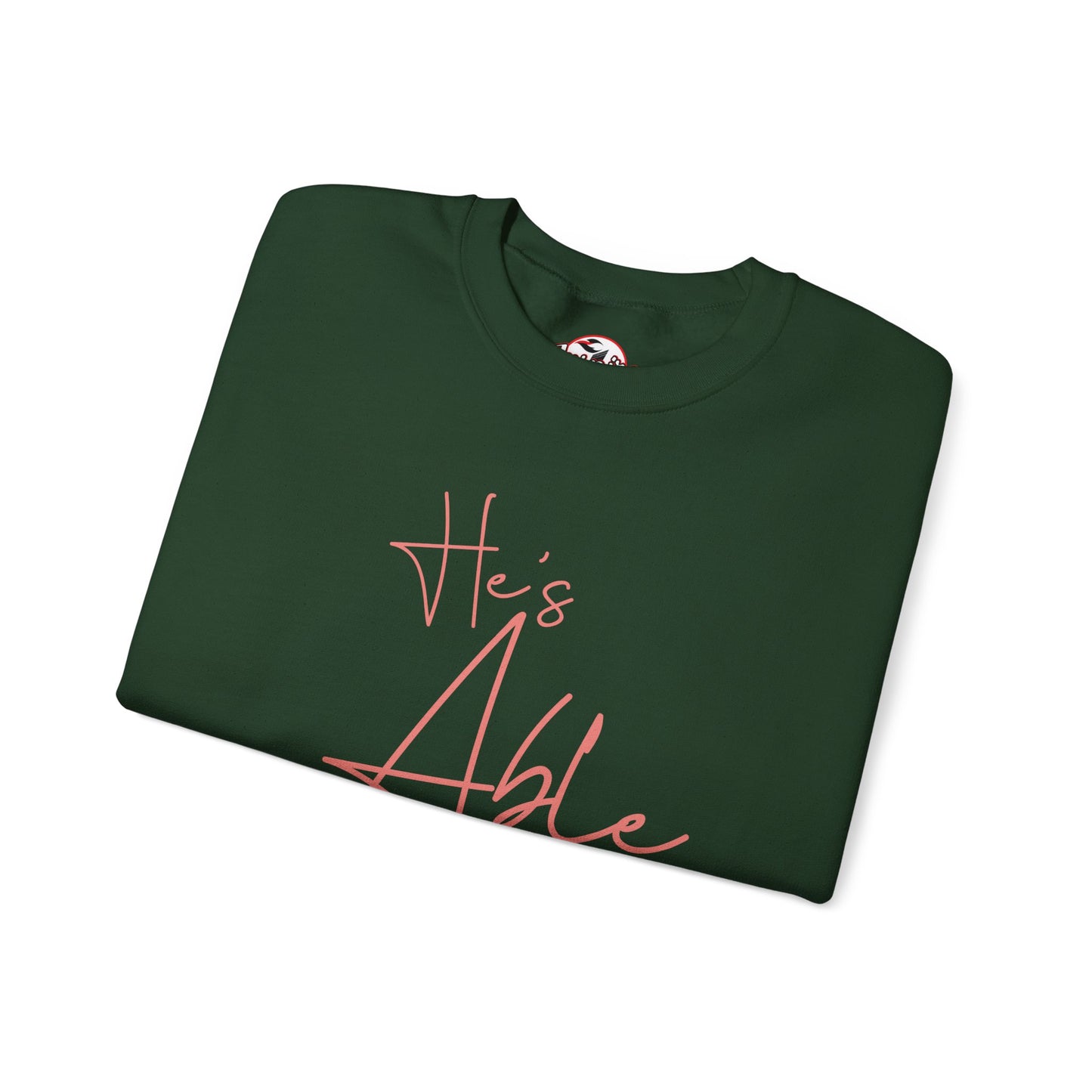 "He's Able" Women's Inspirational Crewneck Sweatshirt