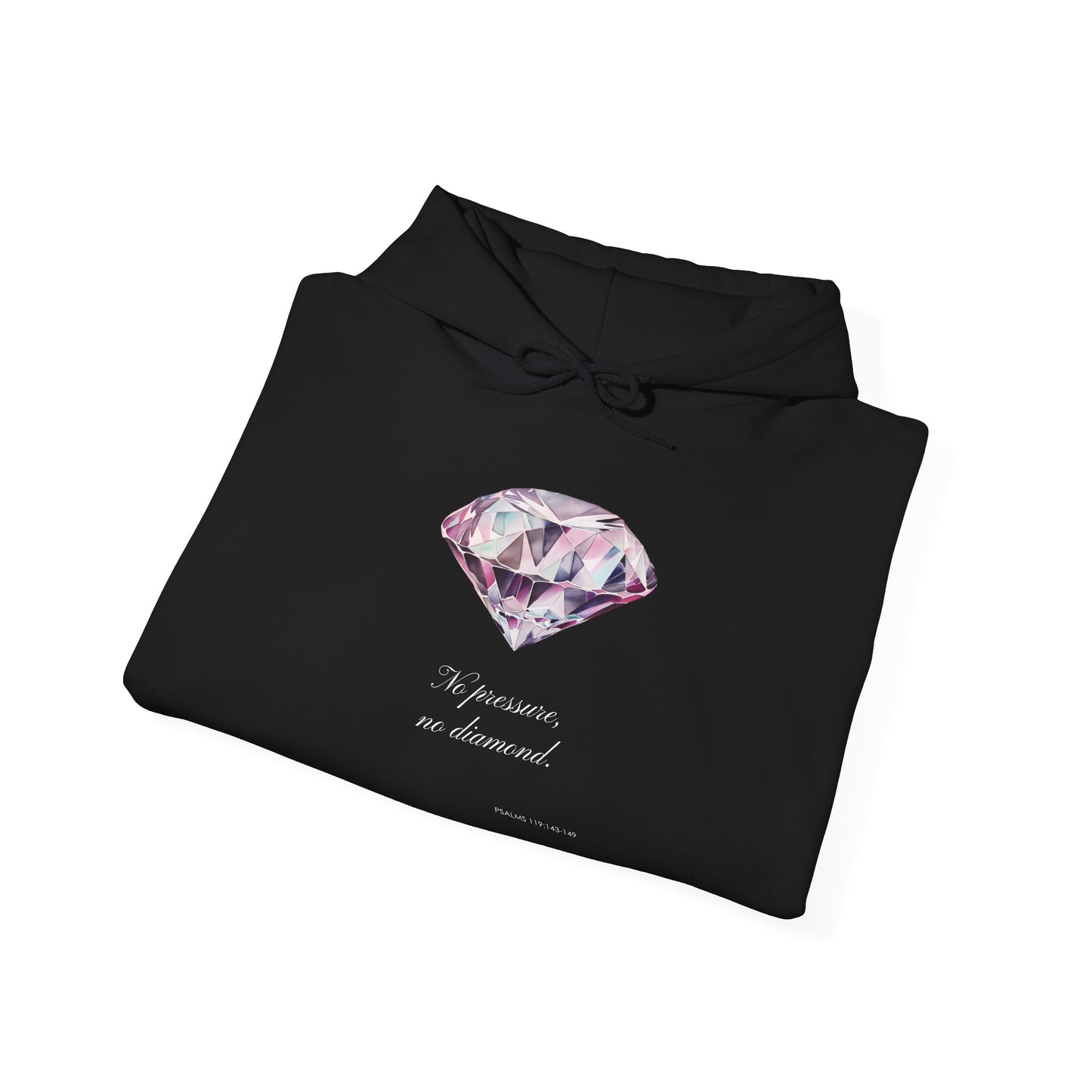 "No Pressure, no Diamond" Women's Heavy Blend™ Hooded Sweatshirt