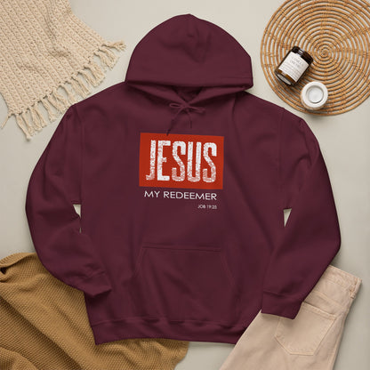 "Jesus My Redeemer" Inspirational Pullover Hoodie