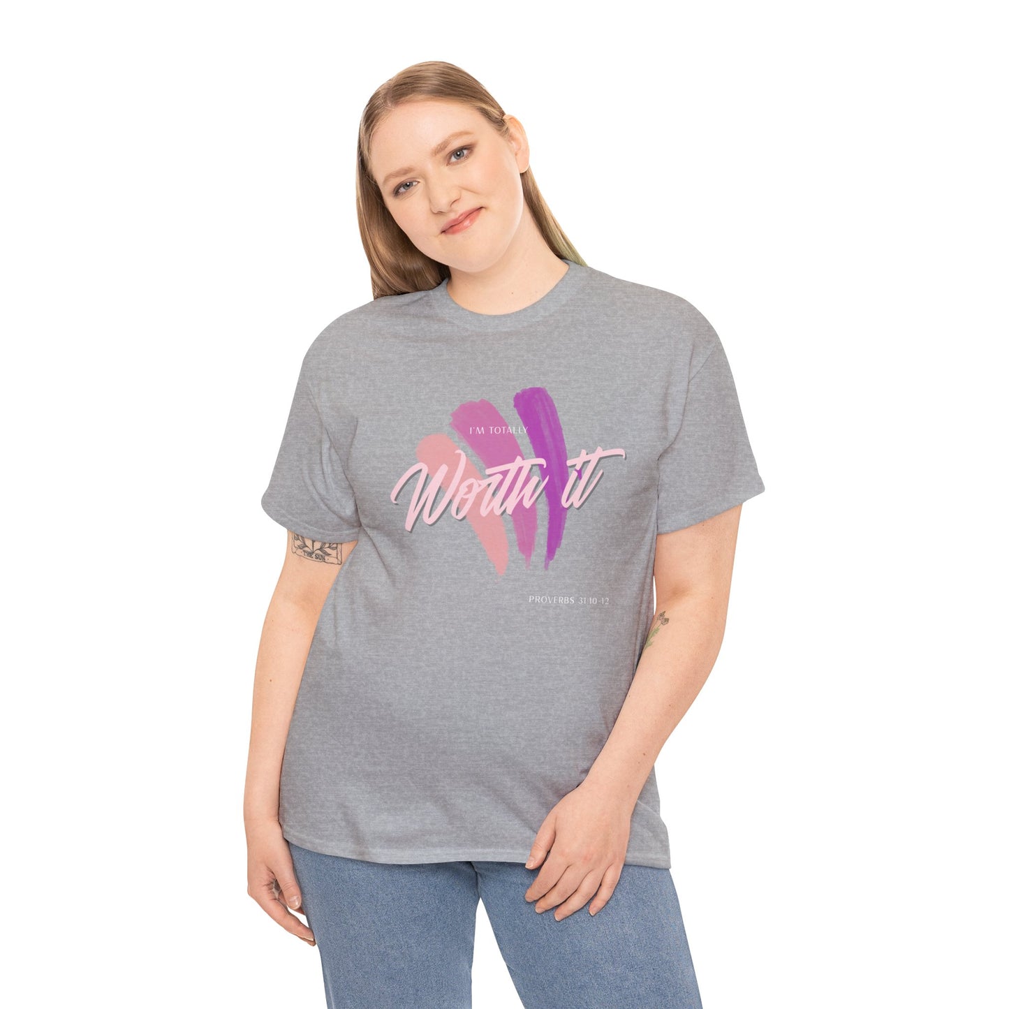 "Totally Worth It" Women's Motivational Graphic T‑Shirt