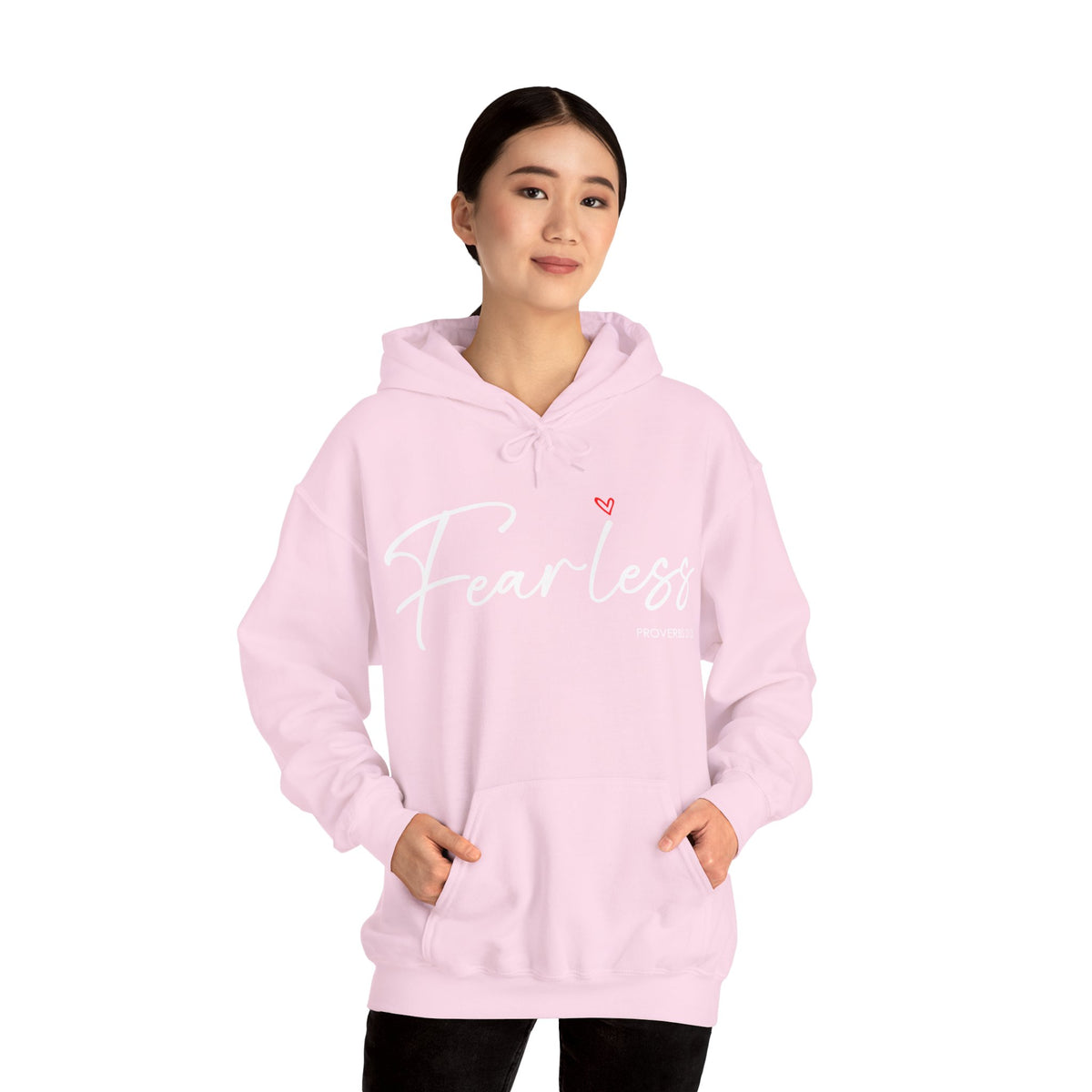 "Fearless" Inspirational Pullover Hoodie
