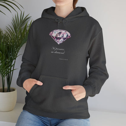 "No Pressure, no Diamond" Women's Heavy Blend™ Hooded Sweatshirt