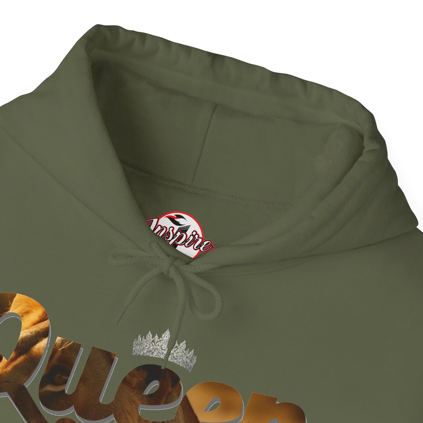 "I am Queen" Womens Affirmation Heavy Blend™ Hooded Sweatshirt