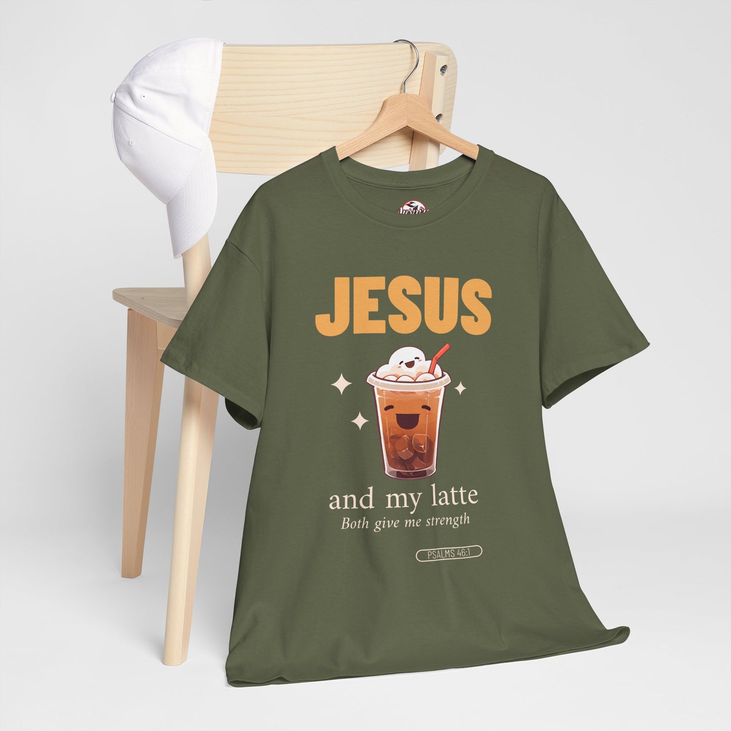 “Jesus and My Latte” Faith & Coffee Unisex Graphic Tee