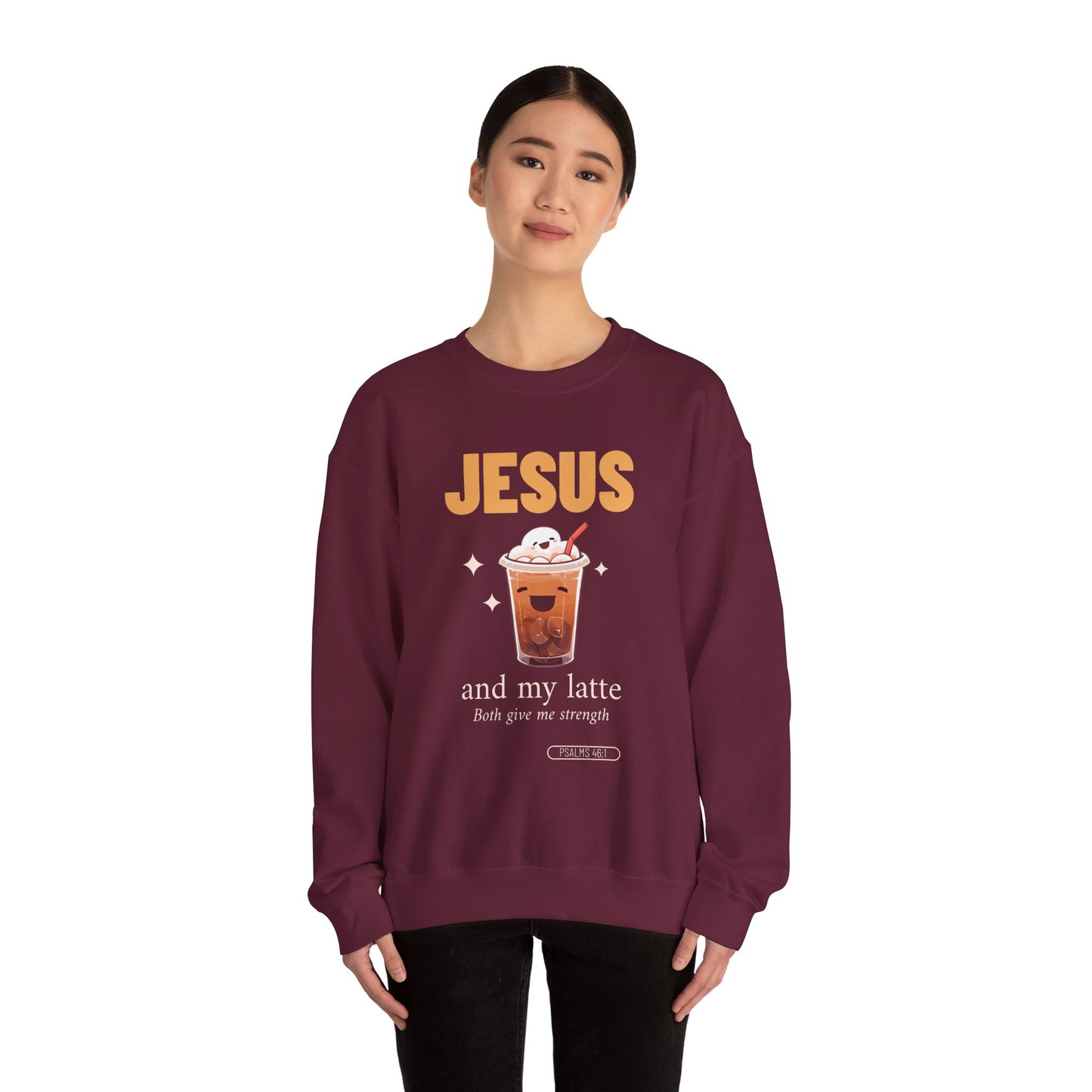 "Jesus and My Latte" Crewneck Sweatshirt