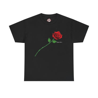 "Fearfully and Wonderfully Made" Rose Affirmative Graphic T-Shirt