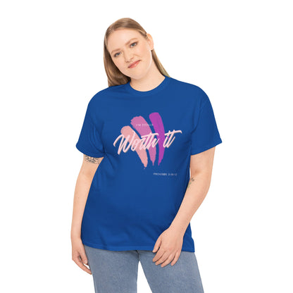 "Totally Worth It" Women's Motivational Graphic T‑Shirt