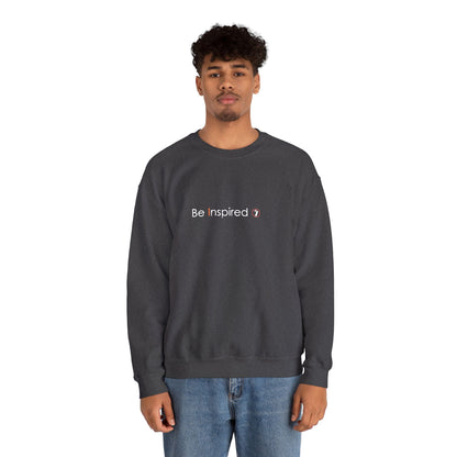 "Be Inspired" Embroidered Crewneck Sweatshirt