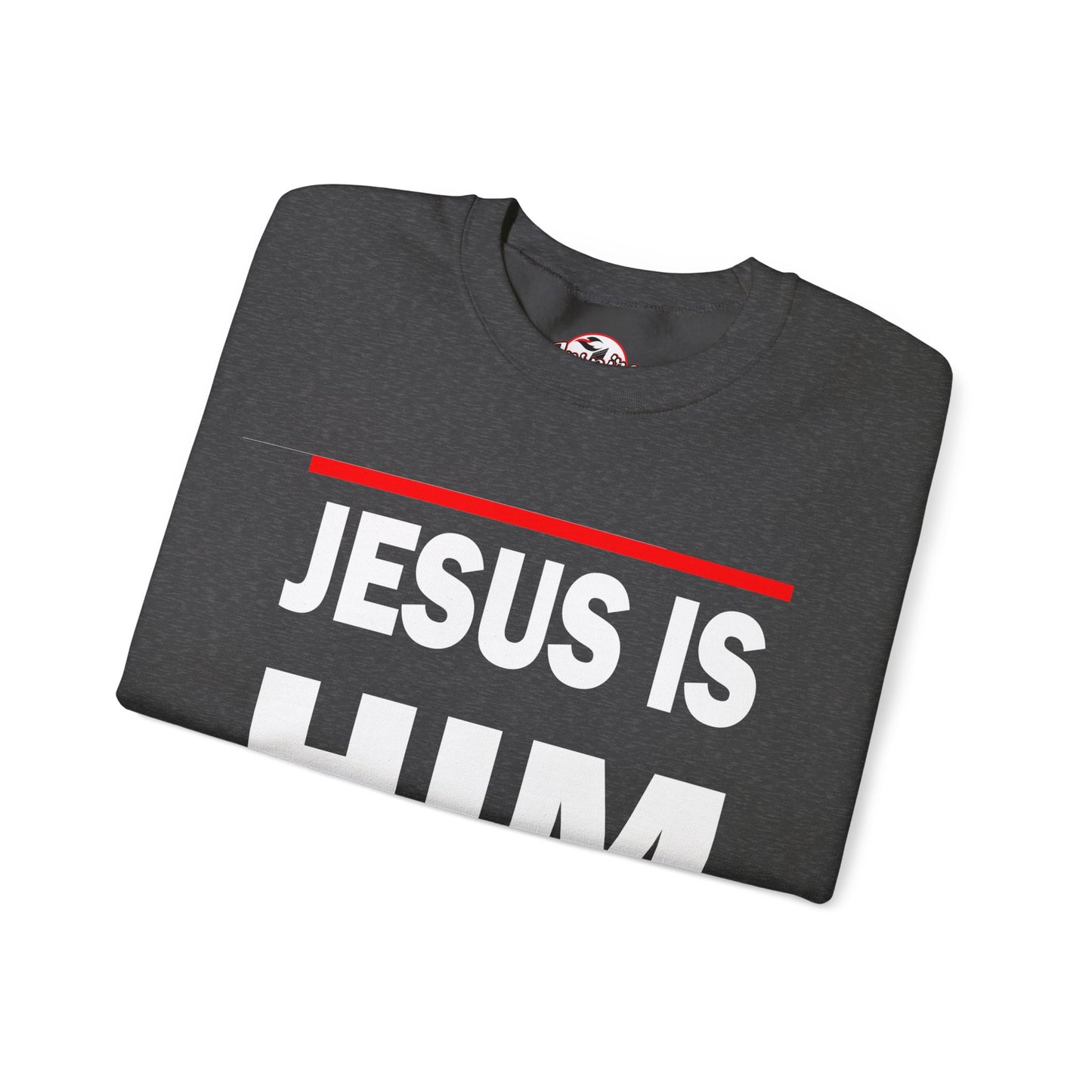 "Jesus Is Him" Inspirational Crewneck Sweatshirt