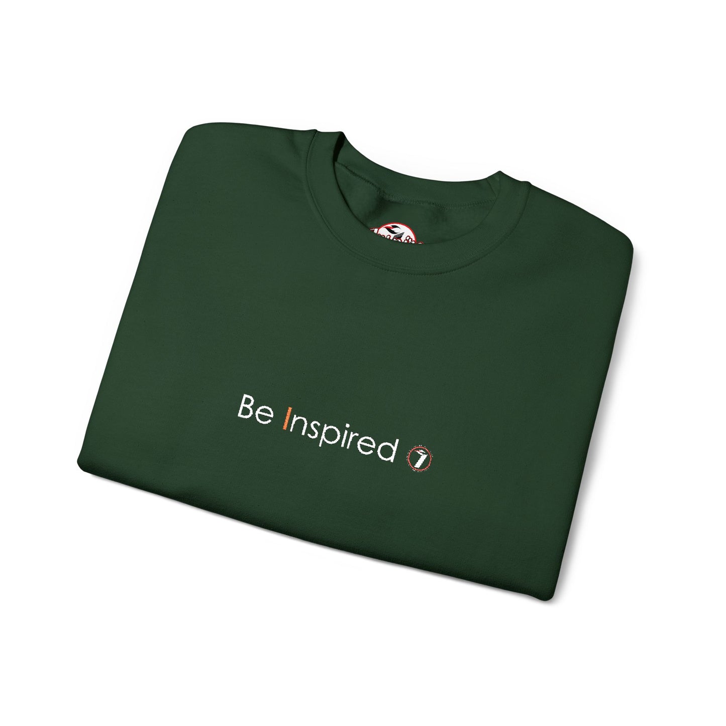 "Be Inspired" Embroidered Crewneck Sweatshirt