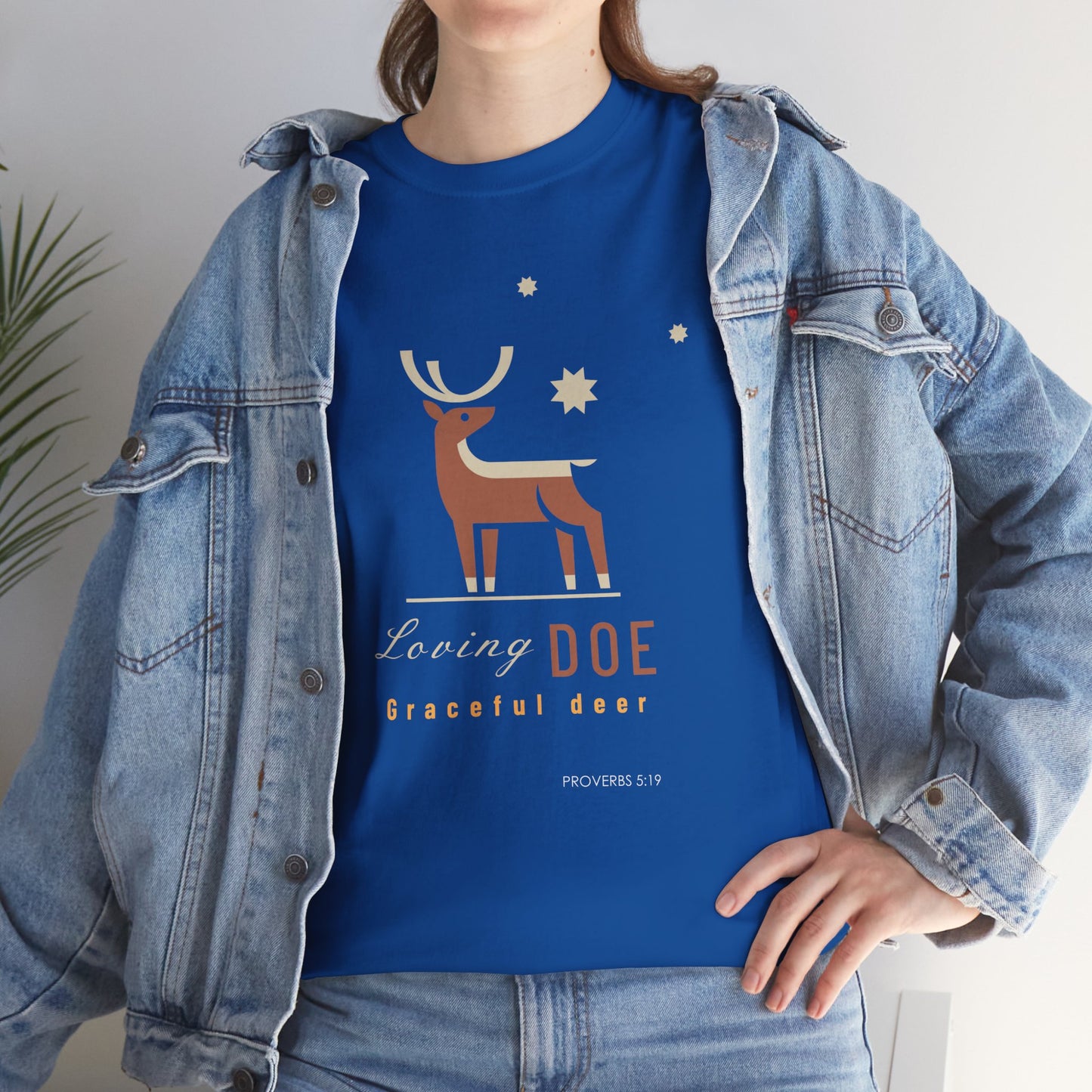 "Loving Doe Graceful Deer" Women's Inspirational Graphic T-Shirt