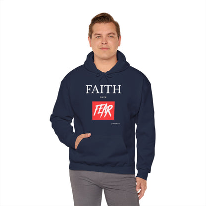 "Faith Over Fear" Inspirational Pullover Hoodie
