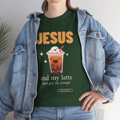 “Jesus and My Latte” Faith & Coffee Unisex Graphic Tee
