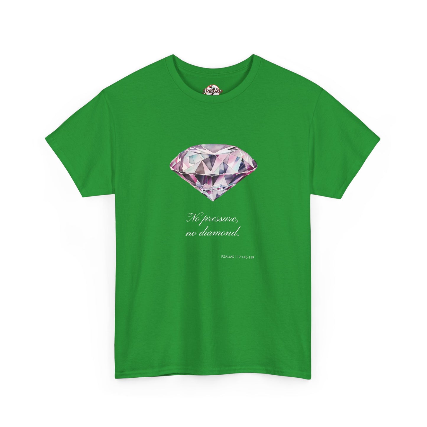 "No Pressure, No Diamond" Women's Inspirational Graphic T-Shirt