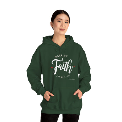 "Walk by Faith Not by Sight" Motivational Pullover Hoodie