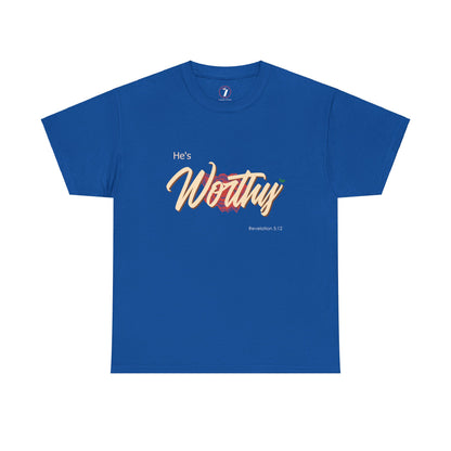 He's Worthy Unisex Heavy Cotton Tee