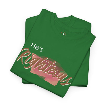 He's Righteous Unisex Heavy Cotton Tee