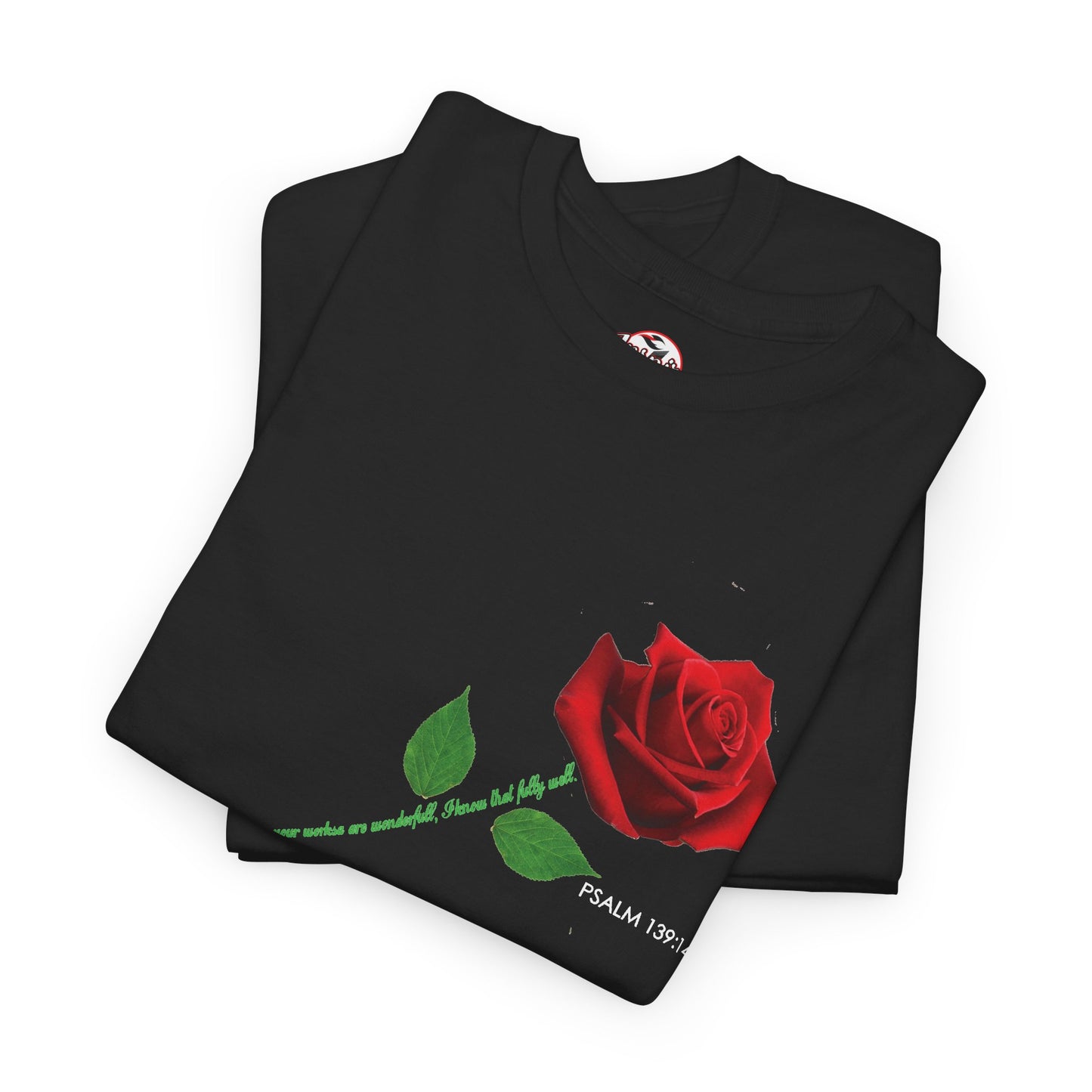 "Fearfully and Wonderfully Made" Rose Affirmative Graphic T-Shirt