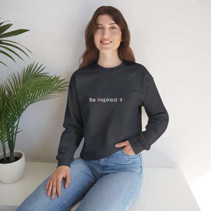 "Be Inspired" Embroidered Crewneck Sweatshirt