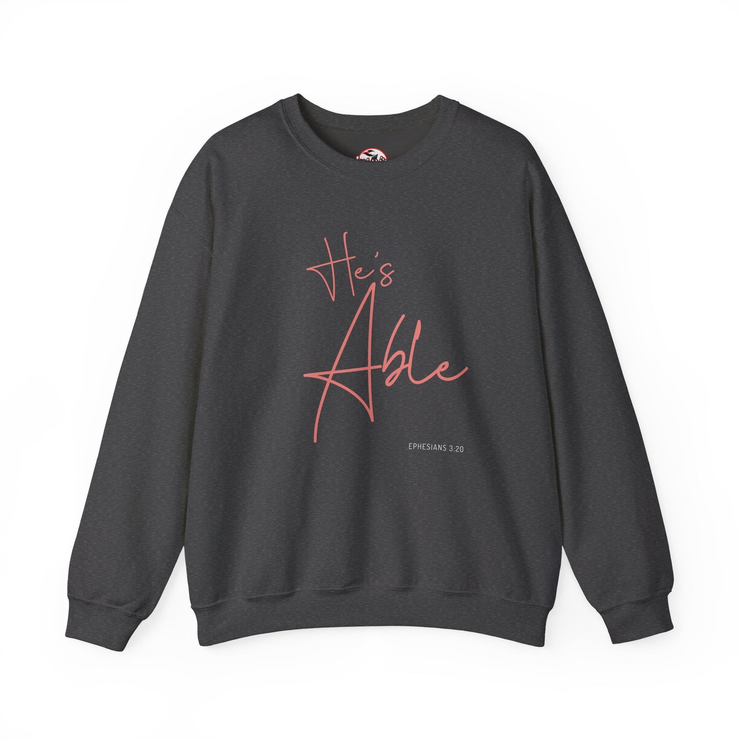 "He's Able" Women's Inspirational Crewneck Sweatshirt
