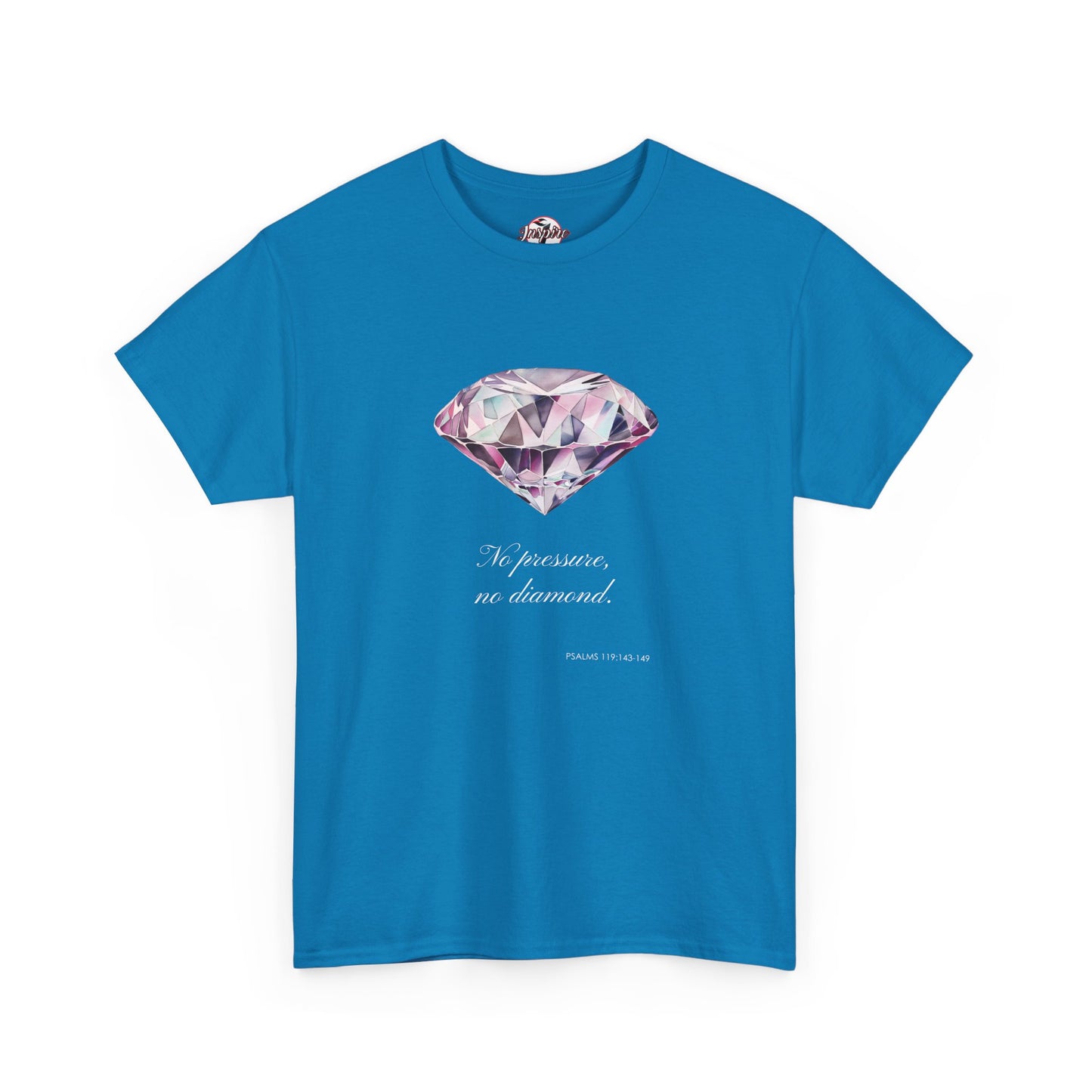 "No Pressure, No Diamond" Women's Inspirational Graphic T-Shirt