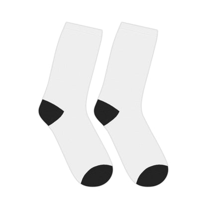 Inspire Wear White Logo Mid-Length Socks