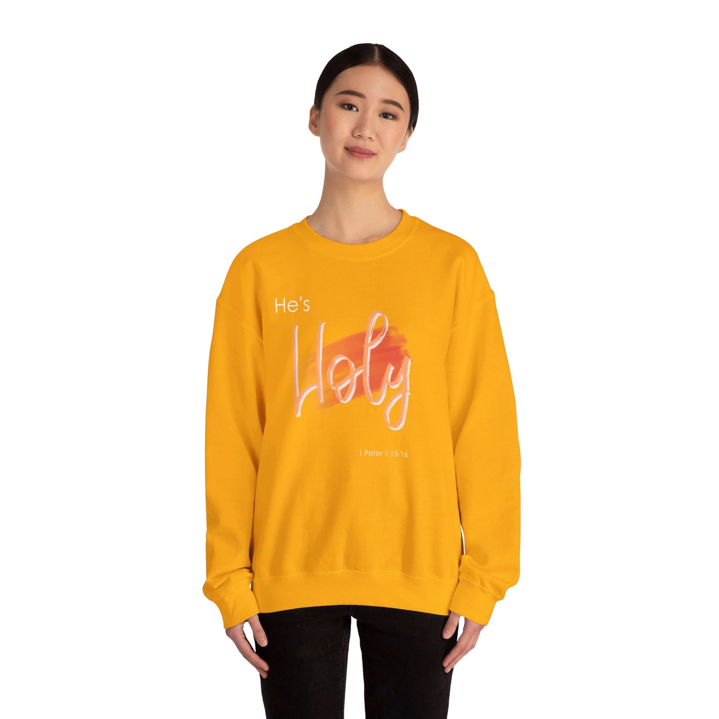 He's Holy Unisex Heavy Blend™ Crewneck Sweatshirt