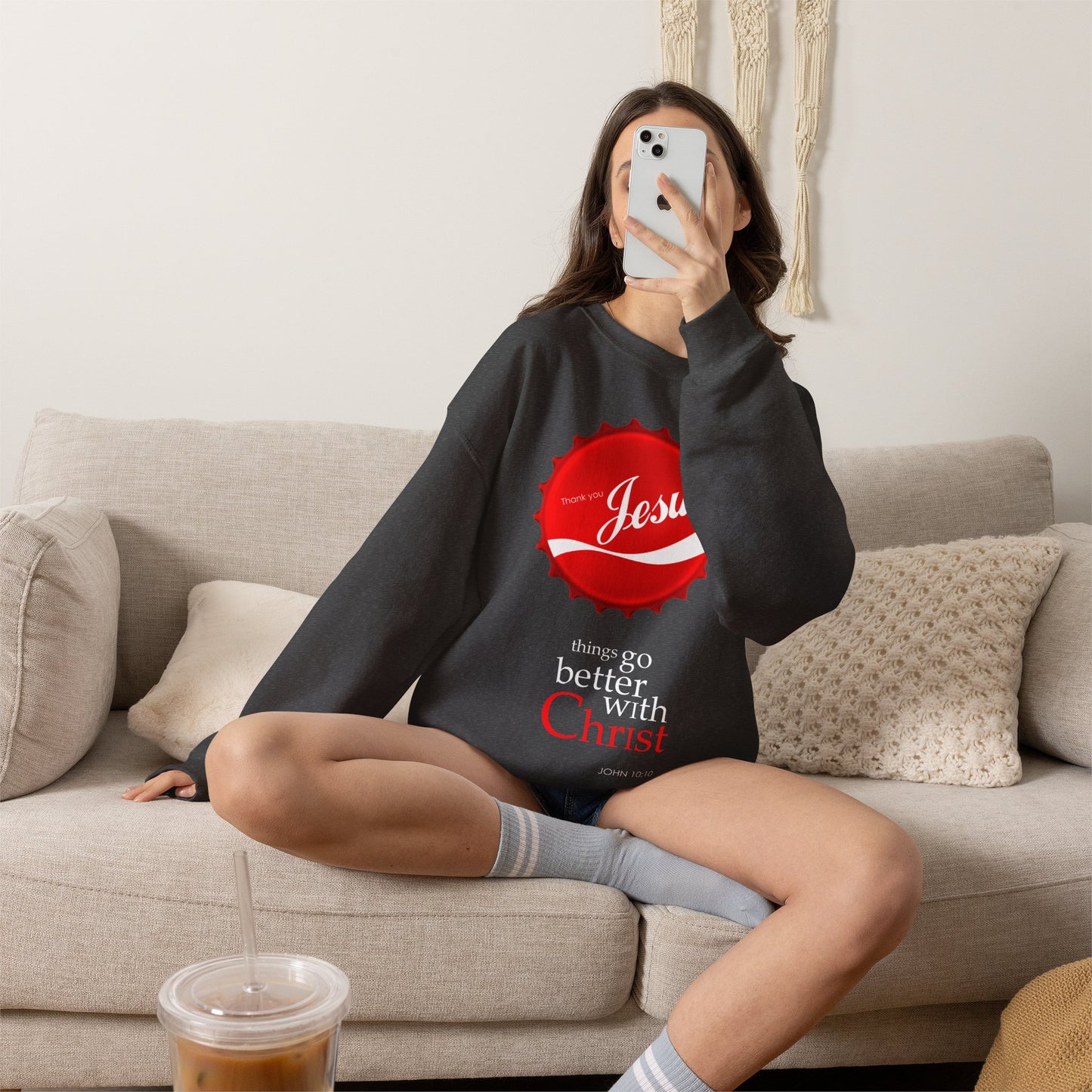"Things Go Better with Christ" Crewneck Sweatshirt