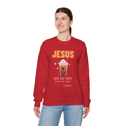 "Jesus and My Latte" Crewneck Sweatshirt