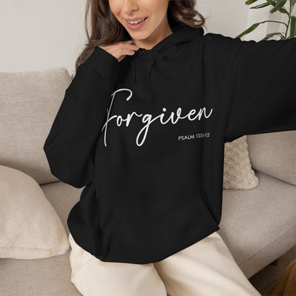 "Forgiven" Inspirational Pullover Hoodie