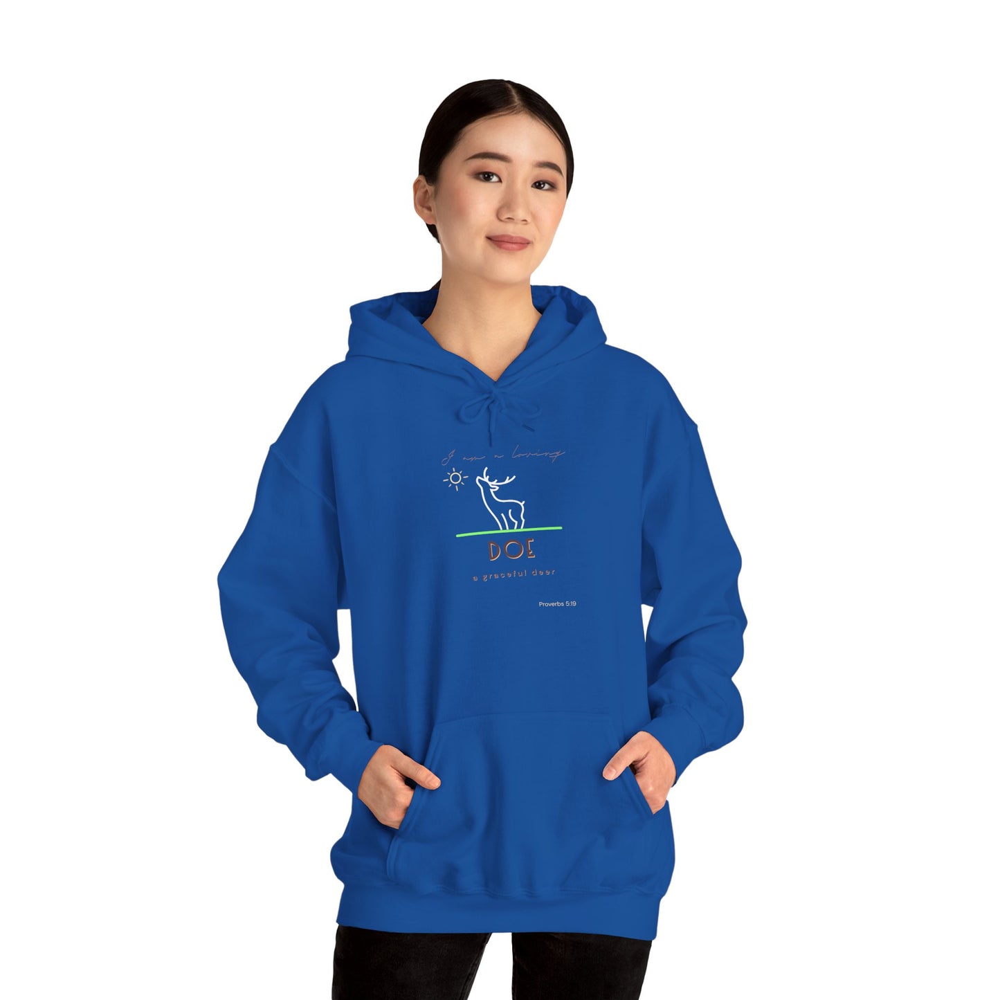 "Loving Doe" Inspirational Hooded Sweatshirt