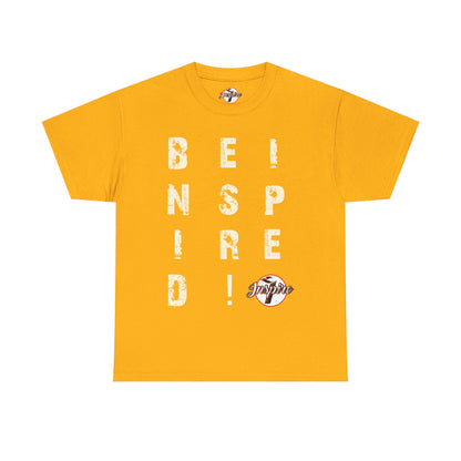 "Be Inspired" Motivational Vertical Graphic T-Shirt
