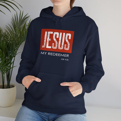 "Jesus My Redeemer" Inspirational Pullover Hoodie