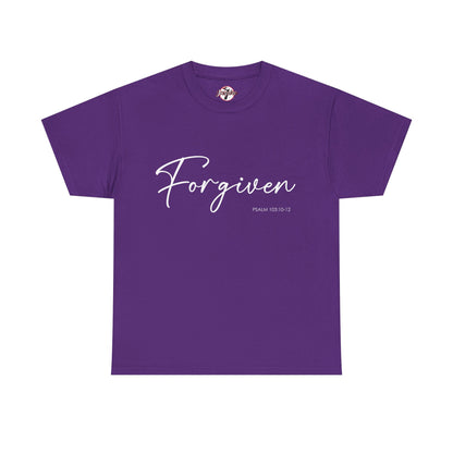"Forgiven" Womens Christian Faith T-Shirt