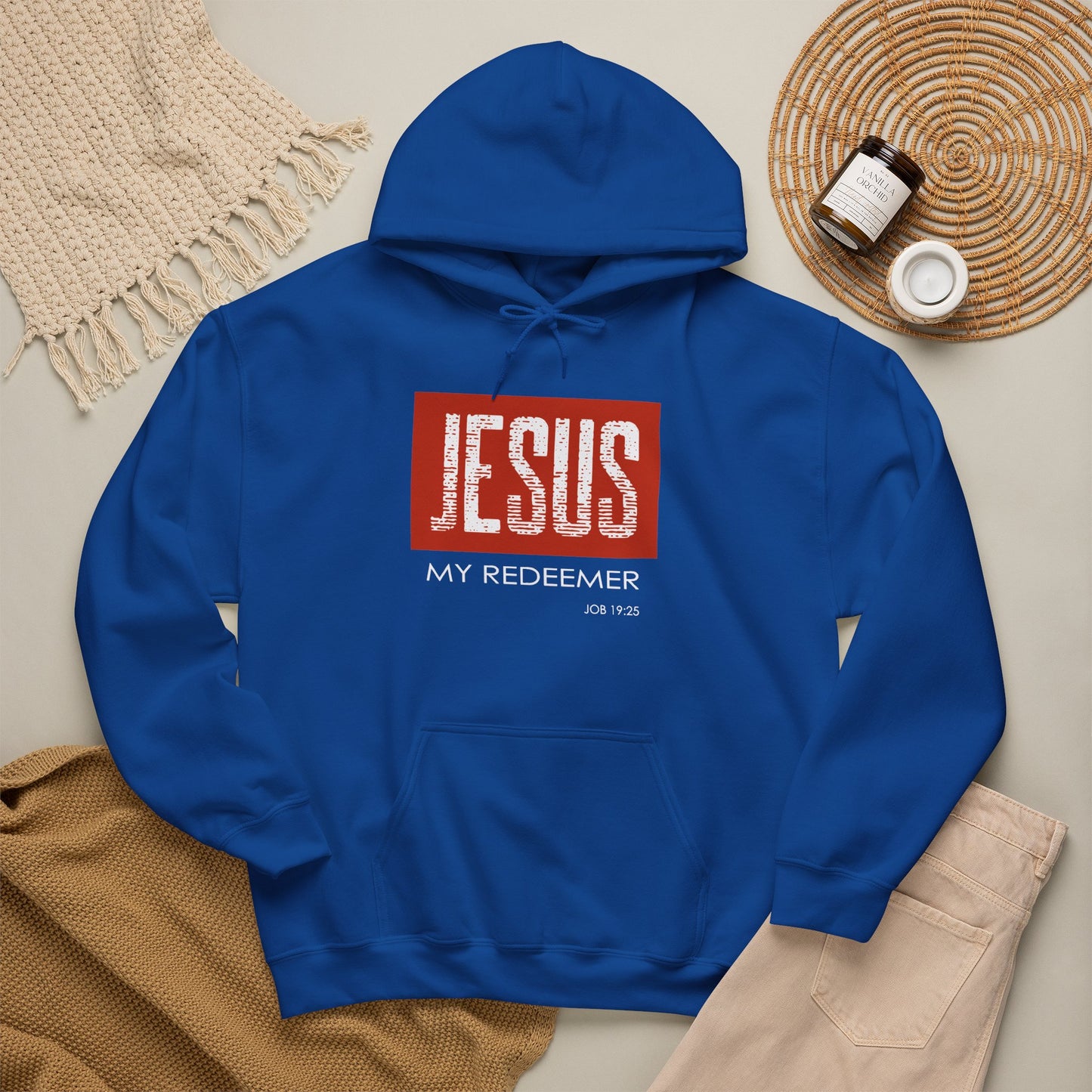 "Jesus My Redeemer" Inspirational Pullover Hoodie
