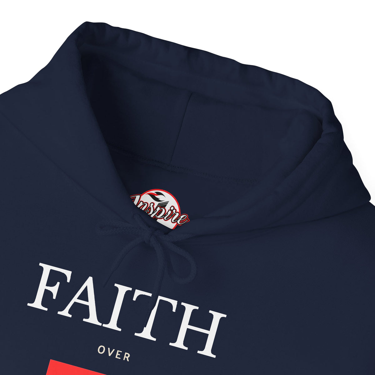 "Faith Over Fear" Inspirational Pullover Hoodie
