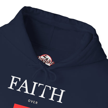 "Faith Over Fear" Inspirational Pullover Hoodie
